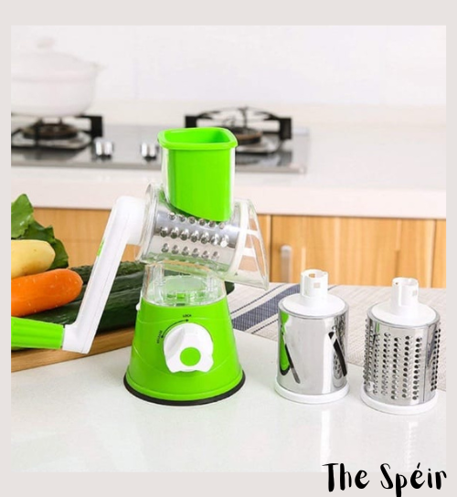 3 in 1 Tabletop Drum Grater