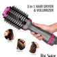 One Step Hot Air Brush - 3 in 1 (Hair dryer + Curler + Straightener)